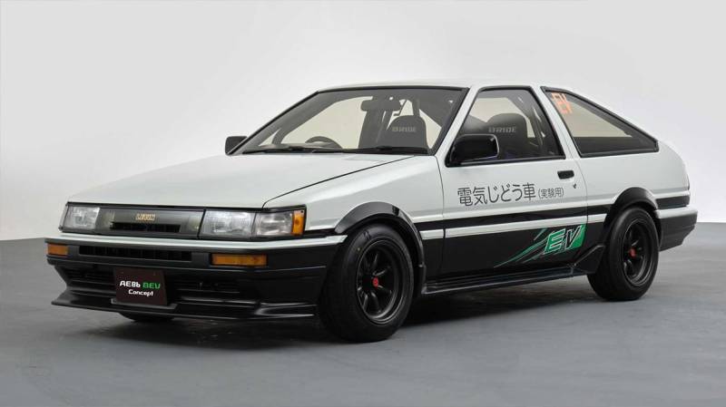 Японцам предложили прокатиться на электрическом AE86