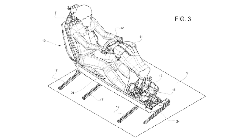 В Ferrari запатентовали сдвижной кокпит