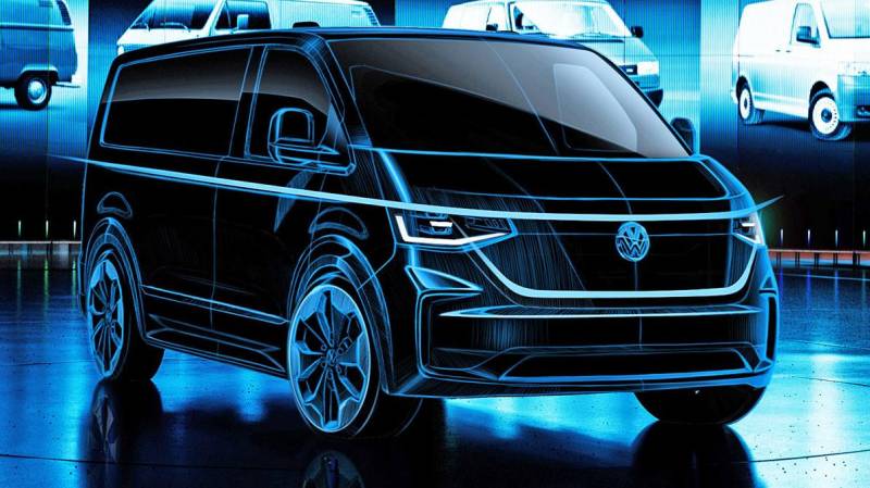 Новый Volkswagen Transporter: первое изображение без камуфляжа