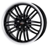 BlackSun 18/8,5 ET40 Racing black lip polished WHS057465 ALUTEC