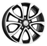 КиК KC623 АЛМАЗ (17_JUKE) 6.5X17 5/114.3 ET47 d66.1 /black/ [14396] 14396 КИК